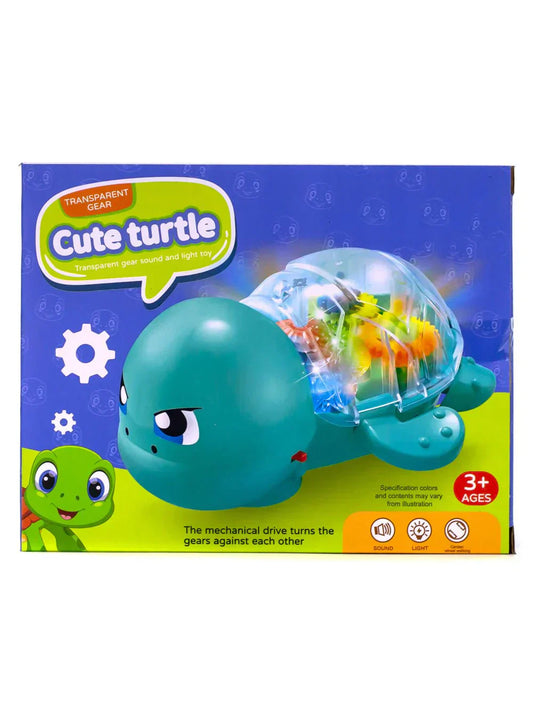 Cute turtle toy with a soft, colorful shell and friendly face, perfect for children or as a decorative plush accessory.