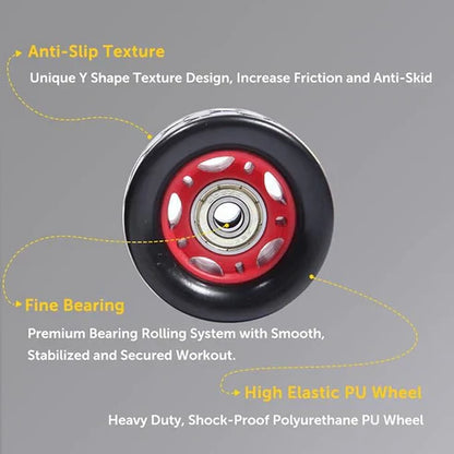 Two-wheel hand pusher from LORDEX Fitness with sturdy handles and durable wheels for effective workout exercises
