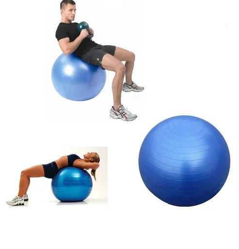 LORDEX gym ball for fitness, shown inflated with a textured surface, used for exercise and stability training.