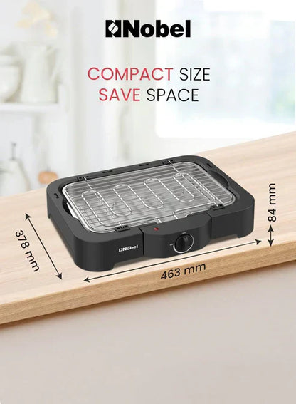 Nobel electric grill by My Store, compact countertop grill with non-stick surface and adjustable temperature control.