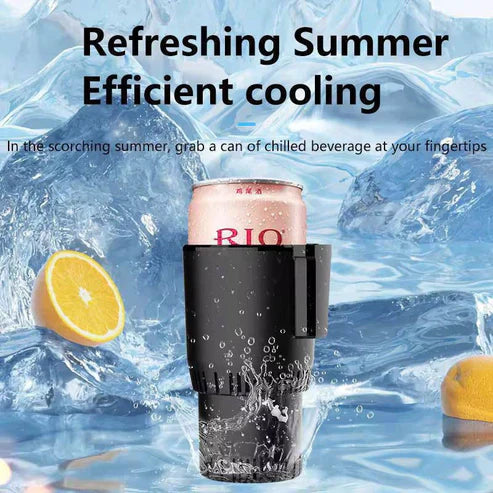 Smart Car Cup Warmer by My Store, compact device with heating surface designed to keep coffee warm in a car cup holder.