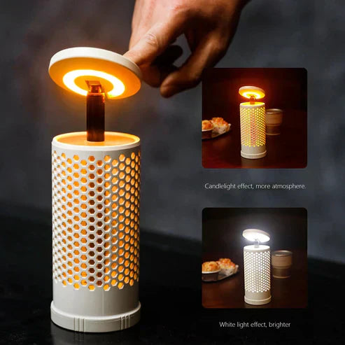 Telescopic camping light from My Store with extendable aluminum body and bright LED illumination for outdoor camping.