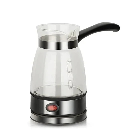 My Store ZK electric water kettle with stainless steel body and ergonomic handle on a kitchen countertop.